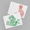 Folk Art Animal Christmas Cards - 24-Pack Holiday Greeting Cards with 4 Charming Animal Designs (Dove, Fox, Bear, Bird), Perfect for Sharing Merry Christmas & Holiday Wishes, Blank Inside for Personalized Messages - Unique and Artistic Stationery Set